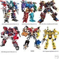 Đồ chơi lắp ghép mô hình Robot cảnh sát siêu nhân 6 in 1 Enlighten (6 hộp nhỏ) ghép hình thông minh