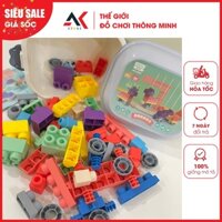 Đồ Chơi Lắp Ghép Nhựa Dẻo 80 Chi Tiết Cho Bé ( Từ 1-3 tuổi)