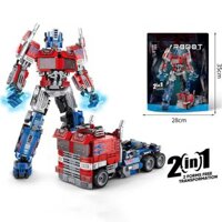 Đồ Chơi Lắp Ghép Robot Biến Hình 2 In 1 Transformer OPTIMUS, Lắp Ráp Robot Người Máy Biến Hình