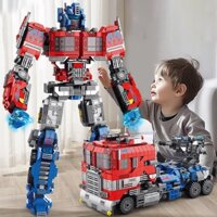 Đồ Chơi Lắp Ghép Robot Biến Hình 2 In 1 Transformer OPTIMUS, Lắp Ráp Robot Người Máy Biến Hình