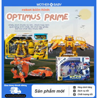 Đồ chơi lắp ghép robot biến hình Optimus Prime, Robot lắp ráp Siêu nhân ô tô đồ chơi bé trai