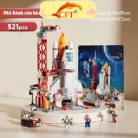 Đồ chơi lắp ghép tên lửa cho bé từ 3 tuổi, Đồ chơi mô hình tên lửa cho bé