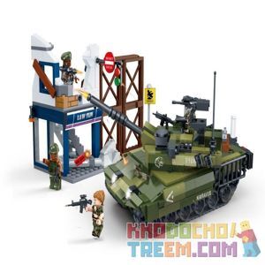 Đồ chơi lắp ghép xếp hình Gudi 8036 - Xe tăng phòng thủ 493 chi tiết