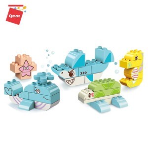 Đồ chơi lắp ghép xếp hình Qman 5001 - Động vật dưới biển