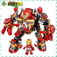 Đồ chơi lắp ghép xếp hình người sắt Iron Man trong bộ giáp Mark 46 Amor Series với 330 mảnh ghép cho bé