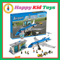 Đồ chơi lắp ráp Airport Trạm Không Lưu Và Sân Bay Quốc Tế cho bé Happykidtoys - 19052 0104 60104 gồm 694 mảnh