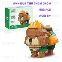 Đồ chơi lắp ráp Anh đưa thư chó Chow Chow chính hãng MOYU