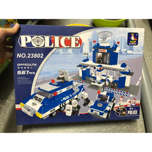Đồ chơi lắp ráp Ausini - sở cảnh sát - trạm cảnh sát 23802 (567 mảnh ghép)