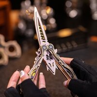 Đồ Chơi Lắp Ráp Bằng Gỗ 3D MU Đồ Chơi Butterfly Knife (98 mảnh, Màu Tím) MY-N018A-II