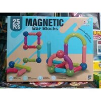 Đồ chơi lắp ráp các thanh nam châm gồm 25 chi tiết Magnetic Bar Blocks H01
