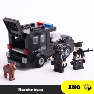 Đồ chơi lắp ráp Cảnh sát đặc nhiệm chiến đấu HSANHE 6504