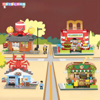 Đồ chơi láp ráp cửa hàng bánh ngọt COGO 348 chi tiết cho bé, đồ chơi lắp ráp