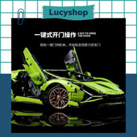 Đồ Chơi Lắp Ráp Điều Khiển Từ Xa Mô Hình Siêu Xe Lamborghini Sian SY8600 Với 1254