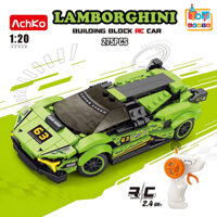Đồ Chơi Lắp Ráp Điều Khiển Từ Xa RC Tỉ Lệ 1:20 Mô Hình Xe ÔTô Ferrari,Bugatti,Porscher,Lamborghini V12 250+PCS