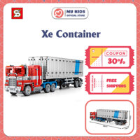 Đồ Chơi Lắp Ráp Điều Khiển Xe Container - SY BLOCK 8884