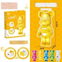 Đồ chơi lắp ráp, đồ chơi lắp ghép 3D mô hình bearbrick love - có đèn