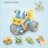 Đồ Chơi Lắp Ráp Đồ Chơi Mô Hình Bằng Cao Su An Toàn dành cho bé 2in1