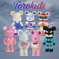 Đồ chơi lắp ráp gấu bearbrick 30 cm, Mô hình bearbrick