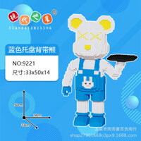 Đồ chơi lắp ráp gấu lego sz to 50cm màu xanh