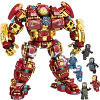 Đồ Chơi Lắp Ráp Ghép Hình Mô Hình Marvel Robot Hulkbuster Khổng Lồ Của Người sắt Iron Man 1450 Khối 76026