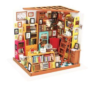 Đồ chơi lắp ráp gỗ 3D Mô hình Nhà DIY Doll House Sams Study DG102