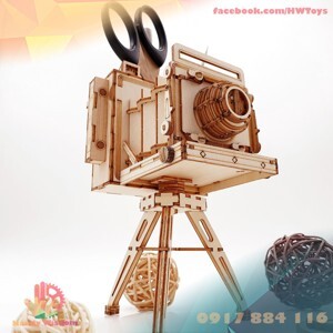 Đồ chơi lắp ráp gỗ 3D Robotime TG403 - Mô hình Máy chụp hình Cổ điển