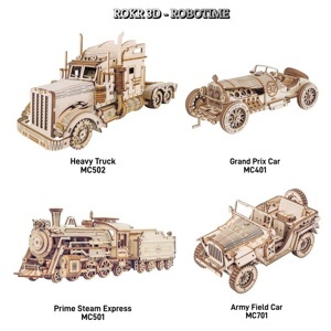 Đồ chơi lắp ráp gỗ 3D Robotime MC401 - Mô hình Xe Ô tô V8 Grand Prix Laser