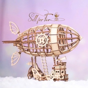 Đồ chơi lắp ráp gỗ 3D Robotime TG407 - Mô hình khing khí cầu Airship