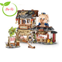 Đồ chơi lắp ráp khối building blocks mini LOZ mô hình Butcher's shop, Trang trại ngựa, nhà con ong