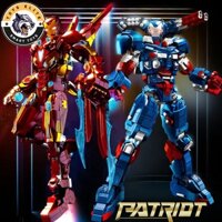 Đồ Chơi Lắp Ráp Kiểu Lego Mô Hình Robot MK50 Patriot Trong Avengers 76099-76100 Với 1500+ PCS Chiều Cao 36cm Kèm Đèn Led