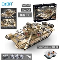 Đồ Chơi Lắp Ráp Kiểu Lego Xe Tăng T90 Tank Điều Khiển Khiển Từ Xa RC No.C61003 Với 1722 Mảnh Ghép