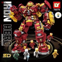 Đồ Chơi Lắp Ráp Kiểu Lego Marvel Avengers End Game Mô Hình Robot IronMan HulkBuster MK44 Model 76079 Với 1852+ Mảnh Ghép