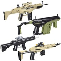 Đồ Chơi Lắp Ráp Kiểu PUBG , CSGO Mô Hình súng Rifle SCAR, MK14, M416 VECTOR Với 500+ Mảnh Ghép