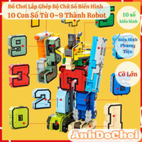 Đồ Chơi Lắp Ráp Lắp Ghép 10 Con Số Biến Hình Robot Khổng Lồ Cỡ Lớn anhdochoi
