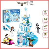 Đồ chơi lắp ráp lâu đài công chưa elsa tòa Tháp đồng Hồ Thiên Văn Chadron Lemoshop , đồ chơi xếp hình bé gái 1141