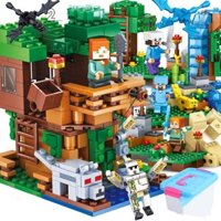 Đồ chơi lắp ráp Lego - Minecraft My World Steve Tree House Paradise - Tặng kèm hộp nhựa