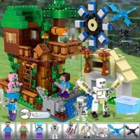Đồ chơi lắp ráp Lego - Minecraft My World Nhà cây bên cối xay gió - Tặng kèm hộp nhựa