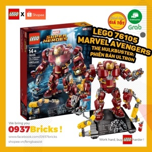 Đồ chơi lắp ráp Lego Marvel Super Heroes 76105 - Bộ Giáp Hulkbuster Phiên bản Ultron