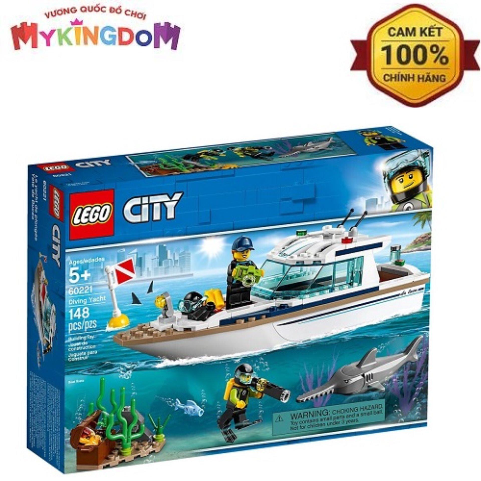 Đồ chơi lắp ráp Lego City 60221 - Du Thuyền Thám Hiểm