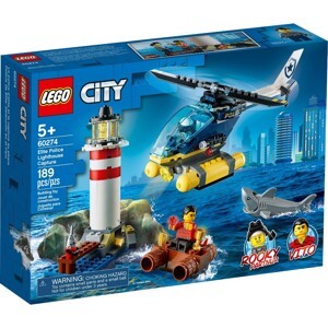 Đồ chơi lắp ráp Lego City 60274  - Trực Thăng Bắt Cướp Trong Ngọn Hải Đăng