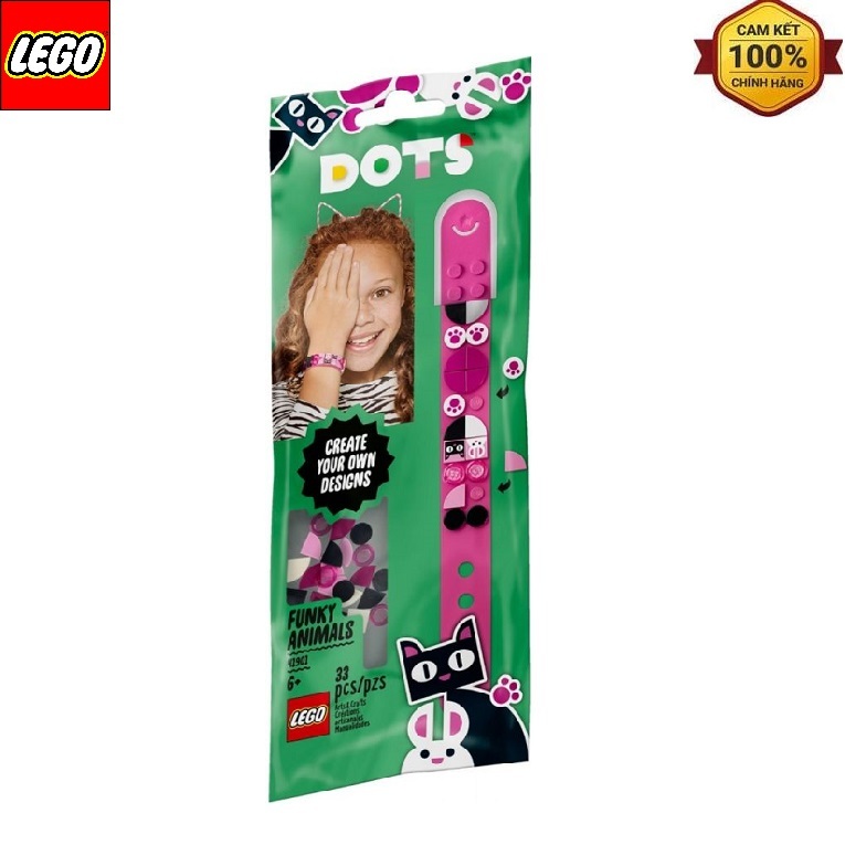 Đồ chơi lắp ráp Lego Dots 41901 - Vòng Tay Động Vật Vui Nhộn