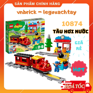 Đồ chơi lắp ráp Lego Duplo 10874 - Xe Lửa Hơi Nước