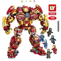 Đồ Chơi Lắp Ráp Lego Ironman Xếp Hình Robot Bắt Mắt Nhiều Mảnh Ghép Giải Trí Tăng Tư Duy Cho Bé 650-1450 Chi Tiết