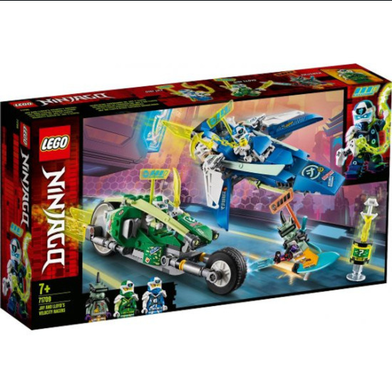 Đồ chơi lắp ráp Lego Ninjago Xe Đua Tốc Độ Của Jay Và Lloyd 71709