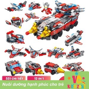 Đồ chơi lắp ráp Lego siêu nhân Ultraman Panlos Brick 690012