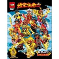 Đồ chơi lắp ráp logo JD002 tây du ký combo trọn bộ 12 tôn ngộ không xếp mô hình minifigures