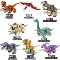 Đồ chơi lắp ráp logo khủng long Zimo ZM319 thế giới kỷ jura xếp mô hình trọn bộ 8 hộp sưu tầm trưng bày