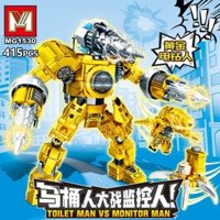 Đồ chơi lắp ráp logo M MG1530 skibidi toilet mini sưu tầm xếp mô hình minifigures robot mech