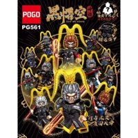 Đồ chơi lắp ráp logo Pogo PG561 tây du ký combo trọn bộ 12 mini tôn ngộ không tề thiên xếp mô hình