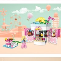 Đồ chơi lắp ráp LOZ đồ chơi cho bé mô hình cửa hàng tiện lợi Drinks shop-1729